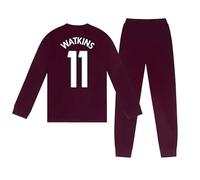 Aston Villa Boys Long Pyjama Watkins 11 Claret 7-8 Years