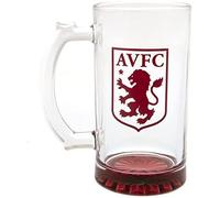 Aston Villa F.C. Stein Glass Tankard CC Official Merchandise, Transparent