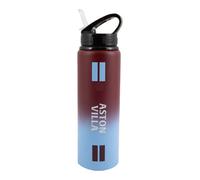 Aston Villa Fc Aluminium 750Ml Water Bottle Maroon/sky Blue (One Size)