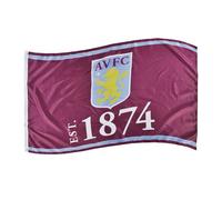 Aston Villa FC Established Flag - Large 152x91 cm, Official Licensed TM-04941 with Crest & EST.1874