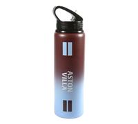 Aston Villa Fc Fade Aluminium 750Ml Water Bottle Brown/blue (One Size)