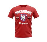 Aston Villa FC Junior Dagenham Established Football T-Shirt Red | Size: 3-4 Years Aston Villa FC Red 3-4 Years