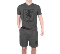 Aston Villa FC Men's Adults Short Pyjama Set in Grey | Size: Medium Aston Villa FC Grey M