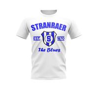 Aston Villa FC Men's Personalised Stranraer Established Football T-Shirt White | Size: Medium Aston Villa FC White M