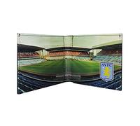 Aston Villa FC Official Football Stadium Leather Wallet (One Size) (Multicoloured)