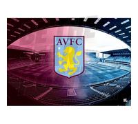 Aston Villa FC Old Crest Stadium Poster A2 - Official Old Crest Poster - Perfect Aston Villa Gifts for Boys & girls - Football Wall Art - Premier League Posters & Aston Villa Gift Idea