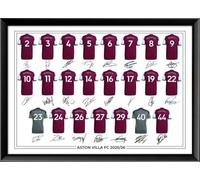 Aston Villa FC Signed 2025-26 Signed Team Poster, Autographed By Full Squad, Choose Framed or Print Only (A3, Framed)