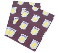 Aston Villa Fc Text Gift Wrap Claret/blue (One Size)