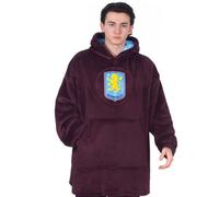 Aston Villa Fc Unisex Adult Crest Oversized Hoodie Blanket Claret (S-L)