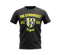 Aston Villa FC Women's Personalised The Strongest Established Football T-Shirt Black | Size: Large Aston Villa FC Black L