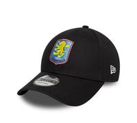 Aston Villa Football Official New Era Core Logo Baseball Cap Hat Black