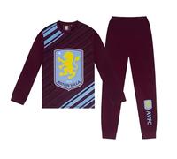 Aston Villa Gift Boys Sublimation Long Pyjamas Claret 9-10 Years