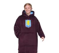 Aston Villa Kids Oversized Hoodie Blanket Official Gift Claret 10-14 Years