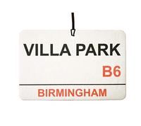 Aston Villa/Villa Park Street Sign Car Air Freshener (Fun Birthday/Xmas Christmas Stocking Filler/Secret Santa/Novelty Scented Gift)