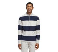 Aston Villa x adidas Golf Ultimate365 Rugby Stripe Quarter-Zip - Grey