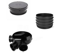 AstonBP- 320mm Manhole Inspection Chamber Manhole - 1Base, 1 Riser, 1 Round Cover & Frame