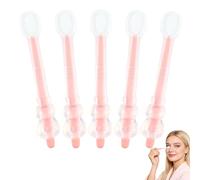 ASTONFOG Eyelid Cleansing Brush, 5Pcs Eyelid Scrub Brush with Soft Silicone for Sensitive Eyelids, Gentle Eyelid Margins Scrub Cleansing Brush for Blepharitis, Oil, and Lid Scrub Device (Pink)