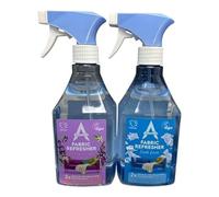Astonish 2 Fabric Refresher Bundle Giftset - 550ml Each | Fresh Linen & Lavender Escape | Long-Lasting Fabric Spray, Odour Eliminator, Home Freshening, Laundry & Sofa Mist
