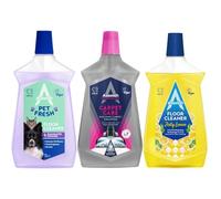 Astonish 3 Floor Cleaner Liquid Bundle 1L Each, Zesty Lemon, Vac Maxx Machine Carpet Shampoo & Pet Fresh, Powerful Multi-Surface Cleaning, Odour Eliminator, Long-Lasting Fresh Fragrance, Hygienic Shin