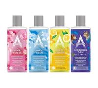 Astonish 4 Concentrated Disinfectant Bundle 300ml Each Pink Roses, Linen Fresh, Zesty Lemon & Morning Dew Pet Super Concentrated Makes Kills 99.9% Bacteria & Viruses, Multi-Surface Cleaner with Essent