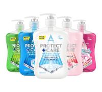 Astonish 5 Piece Household Cleaning Products Bundle Giftset Combo Kit, Protect and Care Antibacterial Hand Wash, 600ml Each, Original, Aloe Vera, Raspberry Ripple, Aloe Vit, Peony Bloom, Germ Protecti