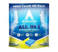 Astonish All In 1 Dishwasher Tablets Lemon Scent, 100 Tablets