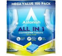 Astonish All in 1 Dishwasher Tablets Lemon Scent, 100 Tablets