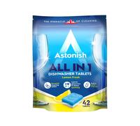 Astonish All In 1 Lemon Fresh Dishwasher Tablets x 42 (Pack of 4, Total 168 Tablets)