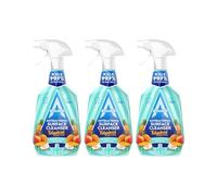 Astonish Antibacterial Surface Cleanser - Removes 99.9% of Bacteria - Tough on Dirt and Grime - Easy to Use - PH Neutral - Bleach Free - Tropical Breeze Scent - Multipack of 3 x 750ml