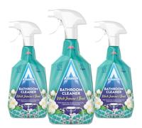 Astonish Bathroom Cleaner 750ml Pack of 3 - Powerful Limescale, Soap Scum & Dirt Remover - Fresh Scent Spray - Non-Toxic, Vegan, Cruelty-Free - Bathroom & Shower Cleaner