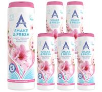 Astonish Carpet Freshener Pink Blossom Shake & Fresh with Odour Neutraliser Long Lasting Fragrance Home Carpet Cleaner Smoke & Damp Smells Carpet Deodoriser Eliminates Pet, Fresh Scent 350g Pack of 6