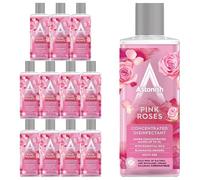 Astonish Concentrated Disinfectant Pink Roses 300ml x12 - Multi-Purpose Cleaner Kills 99.9% of Bacteria - Long-Lasting Fresh Floral Scent - Ideal for Home, Kitchen, Bathroom & Floors
