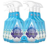 Astonish Daily Shower Shine Spray 750ml Pack of 12 Bathroom Cleaner to Prevent Limescale, Watermarks & Soap Scum - Streak-Free Shine for Glass, Tiles, Chrome, Mirrors & Screens