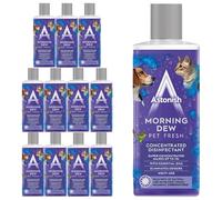 Astonish Disinfectant Morning Dew 300ml x12 - Powerful Multi-Surface Cleaner - Kills 99.9% of Bacteria - Pet-Friendly Formula - Long-Lasting Fresh Scent - Ideal for Home & Office