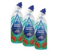 Astonish Eucalyptus Toilet Fresh Gel, Kills 99.9% of Bacteria, Limescale Prevention, 750ml (Pack of 3)