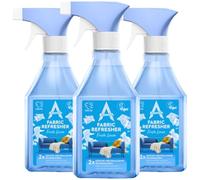 Astonish Fabric Refresher Fresh Linen 550ml x3 Trigger Spray 2X Odour Neutralising Technology Long Lasting Fresh Fragrance Safe Fabric Spray for Home, Pets, Sofas, Carpets & Clothes
