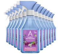 Astonish Fabric Refresher Lavender Escape 550ml x12 Trigger Spray Long Lasting Double Odour Neutralising Technology Fresh Fragrance Safe Fabric Spray for Home, Pets, Sofas, Carpets & Clothes
