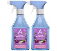 Astonish Fabric Refresher Lavender Escape 550ml-X2 Trigger Spray Long Lasting Fresh Fragrance Safe Fabric Spray for Home, Pets, Sofas, Carpets & Clothes 2X Odour Neutralising Technology
