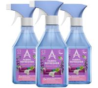 Astonish Fabric Refresher Lavender Escape 550ml x3 Trigger Spray Long Lasting Double Odour Neutralising Technology Fresh Fragrance Safe Fabric Spray for Home, Pets, Sofas, Carpets & Clothes