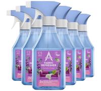 Astonish Fabric Refresher Lavender Escape 550ml x6 Trigger Spray Long Lasting Fresh Fragrance Safe Fabric Spray Double Odour Neutralising Technology for Home, Pets, Sofas, Carpets & Clothes