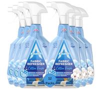 Astonish Fabric Refresher Spray 750ml Pack of 12 Odour Eliminator for Clothes, Carpets, Upholstery, Curtains, Bedding Long-Lasting Fresh Scent, Household Cleaning Product
