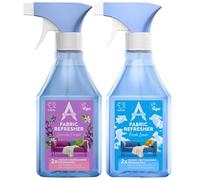Astonish Fabric Refresher Spray Bundle 2x550ml Gift Set Fresh Linen & Lavender Escape, Long Lasting Odour Neutraliser, Safe for Pets, Clothes, Sofas, Carpets, Bedding & Home Freshening