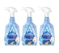 Astonish Fabric Refresher Spray for Freshening Clothes, Curtains, Carpets and Fabrics, Cotton Fresh Scent, 3 x 750ml