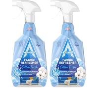 Astonish Fabric Refresher Spray for Freshening Clothes, Curtains, Carpets and Fabrics, Cotton Fresh Scent, 750ml (Pack of 2)
