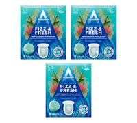 Astonish Fizz & Fresh Toilet Bowl Tablets, Eucalyptus Fresh, Special Aromatic Edition, Deep Cleaning Foam Action Tabs, 3 x 8 Tablets