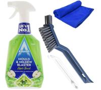 Astonish Mould and Mildew Remover + Cleaning Brush with Hair Clip + Microfiber Cloth | Mould Remover, Mildew Spray, Astonish Cleaning Products