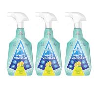 Astonish Multipurpose Cleaning Spray with White Vinegar, Powerful Cleaning for Surfaces, Zesty Lemon Scent, 3 x 750ml