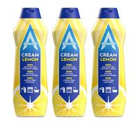 Astonish Multipurpose Cream Cleaner, Lemon Fresh Scent, 3 x 500ml