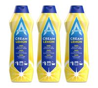 Astonish Multipurpose Cream Cleaner, Lemon Fresh Scent, 3 x 500ml