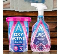 Astonish Oxy Active Stain Remover Bundle - Spray (750ml) & Powder (625g) for Clothes